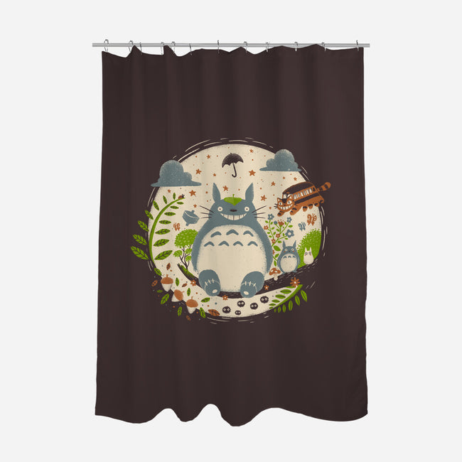 Magical Forest-none polyester shower curtain-paulagarcia