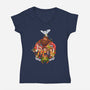 Magical Holidays-womens v-neck tee-batang 9tees
