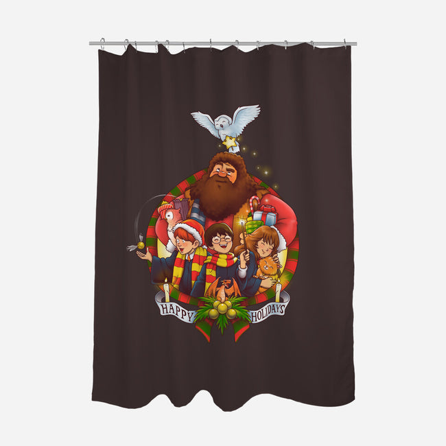 Magical Holidays-none polyester shower curtain-batang 9tees