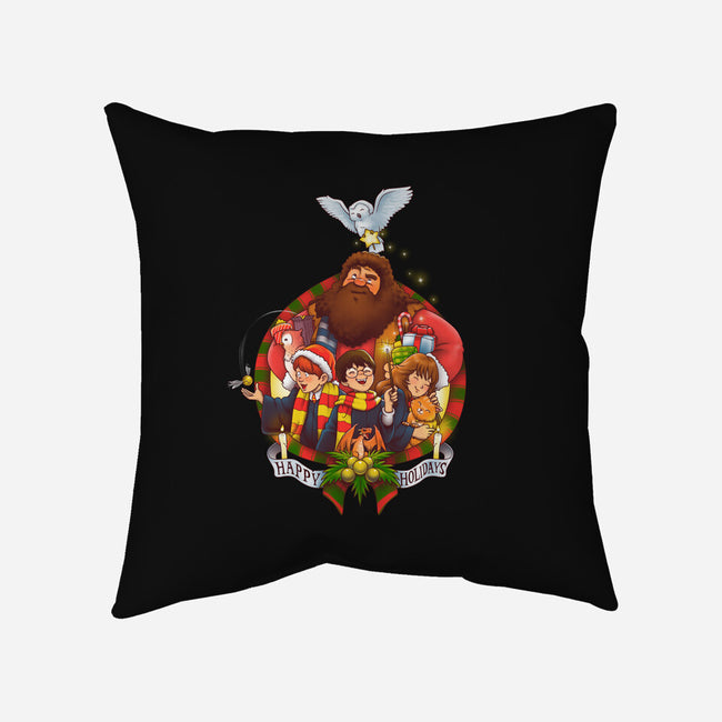 Magical Holidays-none non-removable cover w insert throw pillow-batang 9tees