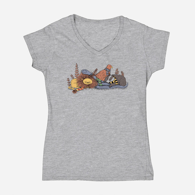 Magical Nap-womens v-neck tee-sleepingsky