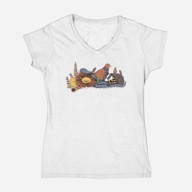 Magical Nap-womens v-neck tee-sleepingsky