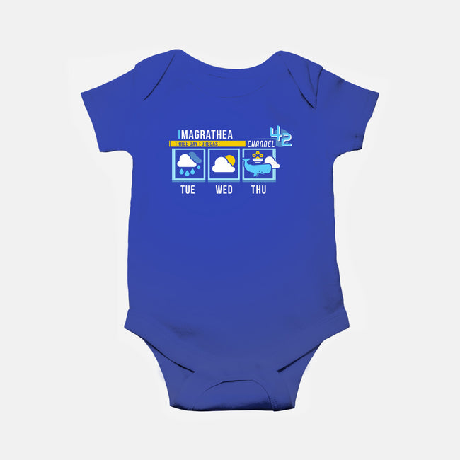 Magrathea Forecast-baby basic onesie-chocopants