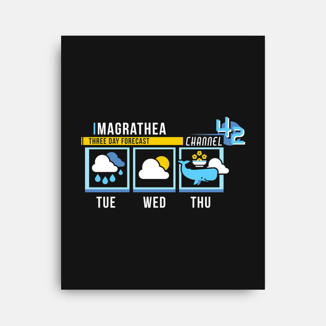 Magrathea Forecast-none stretched canvas-chocopants