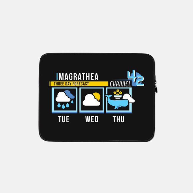 Magrathea Forecast-none zippered laptop sleeve-chocopants