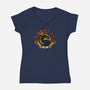 Make Your Wish-womens v-neck tee-Letter_Q