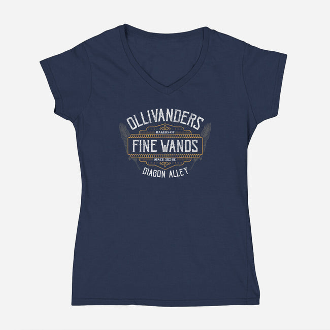 Makers of Fine Wands-womens v-neck tee-beware1984
