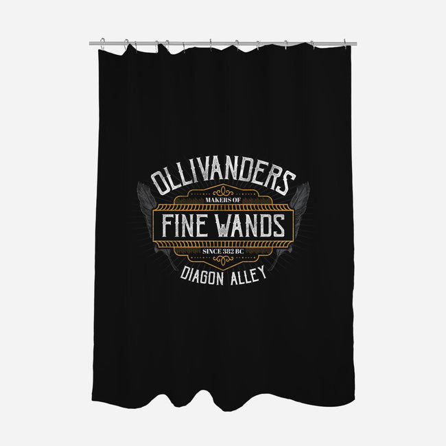 Makers of Fine Wands-none polyester shower curtain-beware1984