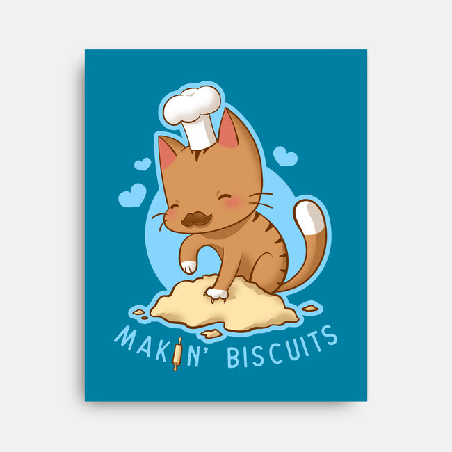 Makin' Biscuits-none stretched canvas-Kat_Haynes