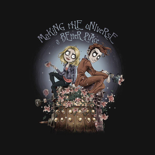 Making the Universe a Better Place-womens v-neck tee-saqman