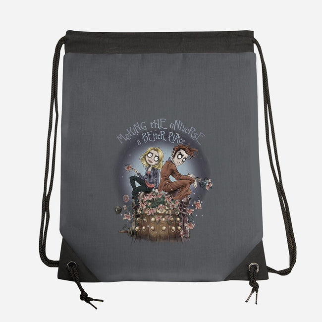 Making the Universe a Better Place-none drawstring bag-saqman