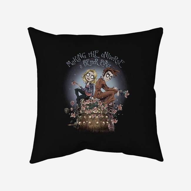 Making the Universe a Better Place-none removable cover w insert throw pillow-saqman