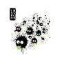 Makkuro Kurosuke Ink-none non-removable cover w insert throw pillow-DrMonekers