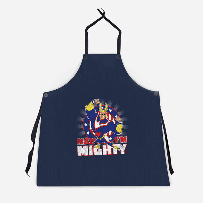 Man I'm Mighty-unisex kitchen apron-Kat_Haynes