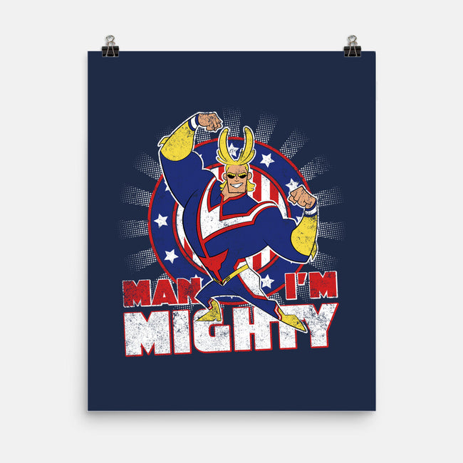 Man I'm Mighty-none matte poster-Kat_Haynes