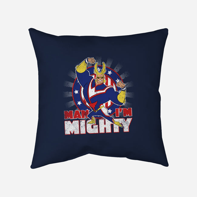 Man I'm Mighty-none non-removable cover w insert throw pillow-Kat_Haynes