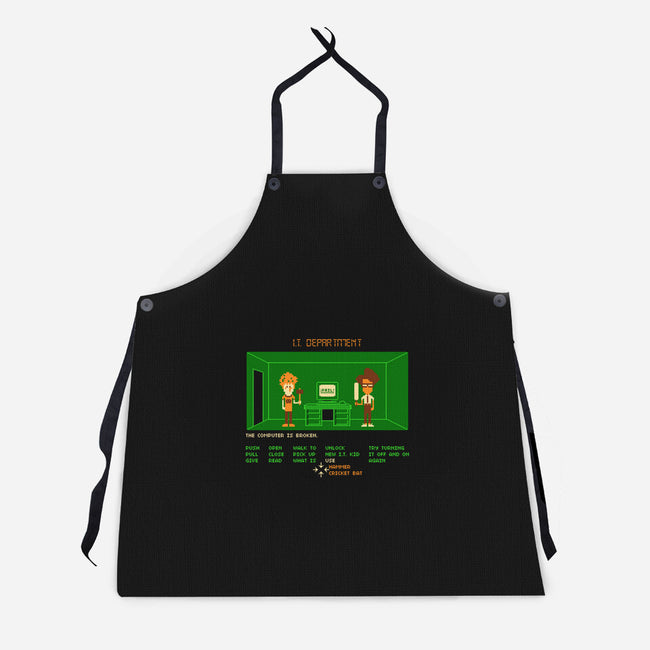 Maniac IT Department-unisex kitchen apron-RyanAstle