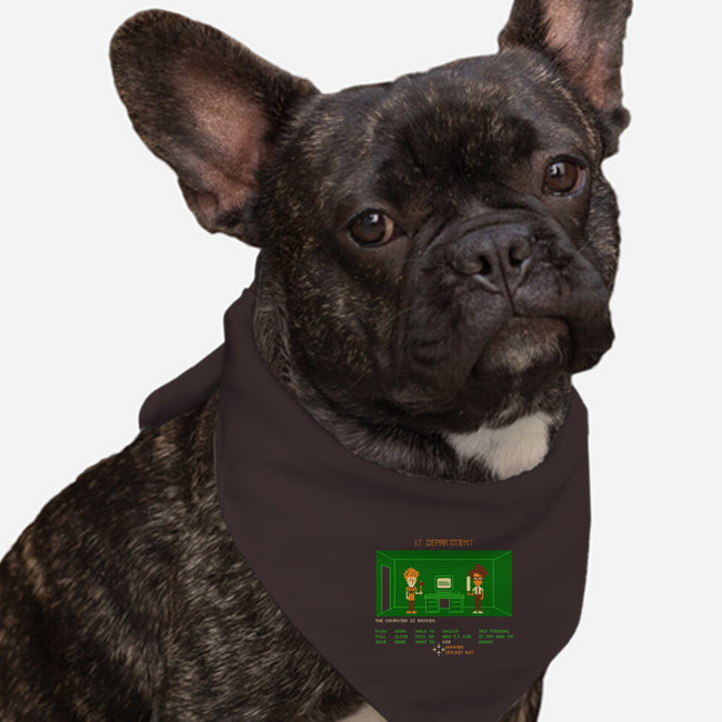 Maniac IT Department-dog bandana pet collar-RyanAstle