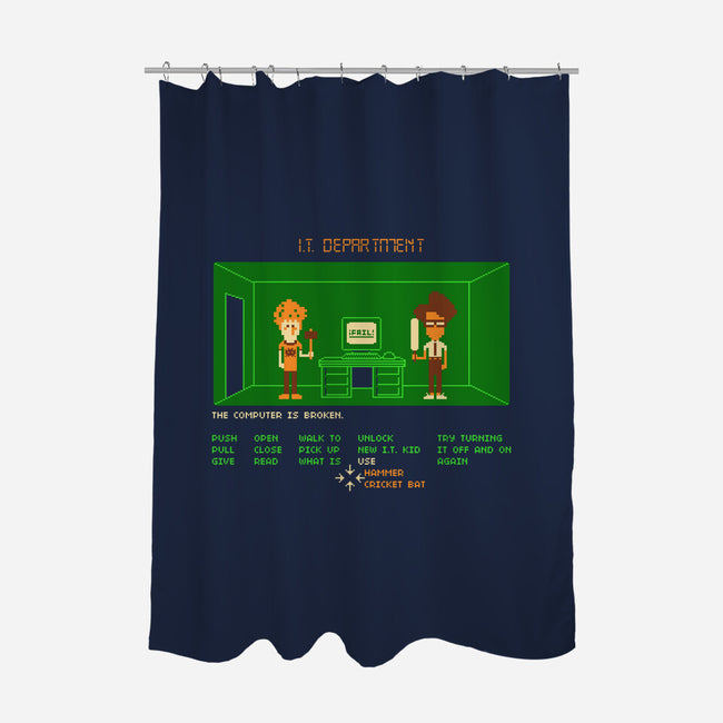 Maniac IT Department-none polyester shower curtain-RyanAstle