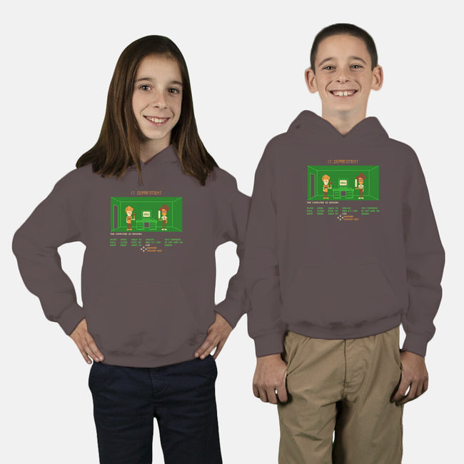 Maniac IT Department-youth pullover sweatshirt-RyanAstle