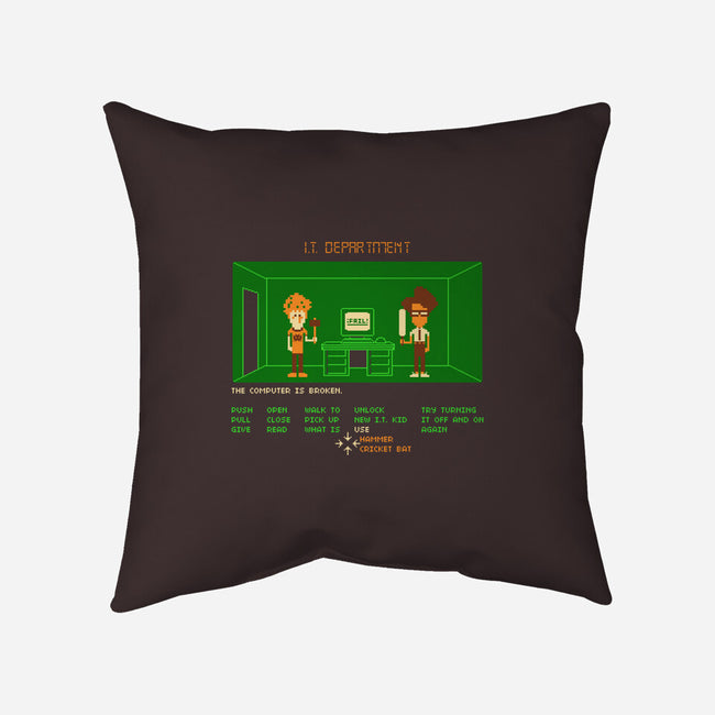 Maniac IT Department-none removable cover w insert throw pillow-RyanAstle
