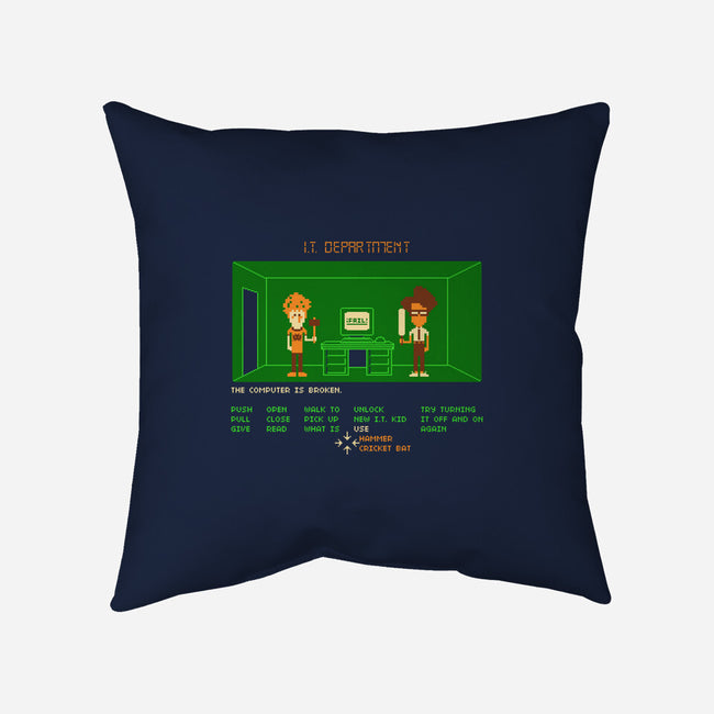 Maniac IT Department-none removable cover w insert throw pillow-RyanAstle