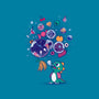 Many Bubbles-none removable cover w insert throw pillow-ursulalopez
