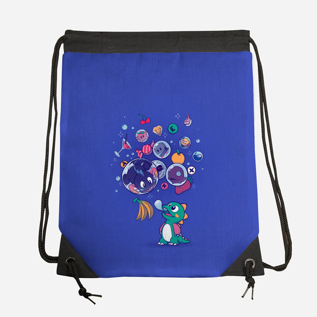 Many Bubbles-none drawstring bag-ursulalopez