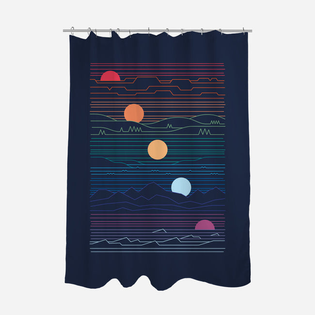 Many Lands Under One Sun-none polyester shower curtain-ThePaperCrane