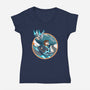 Marty Kart-womens v-neck tee-Obvian
