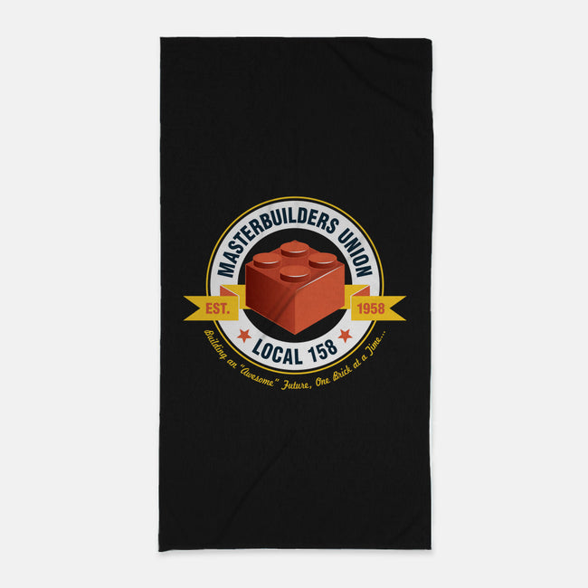 Masterbuilders Union-none beach towel-nakedderby