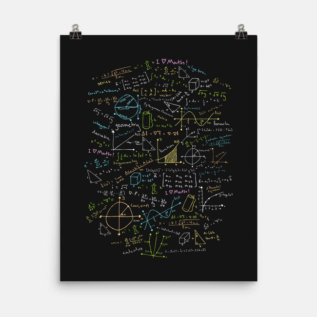 Math Lessons-none matte poster-robyriker