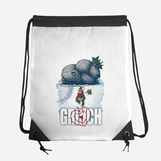 Mean One-none drawstring bag-Six Eyed Monster