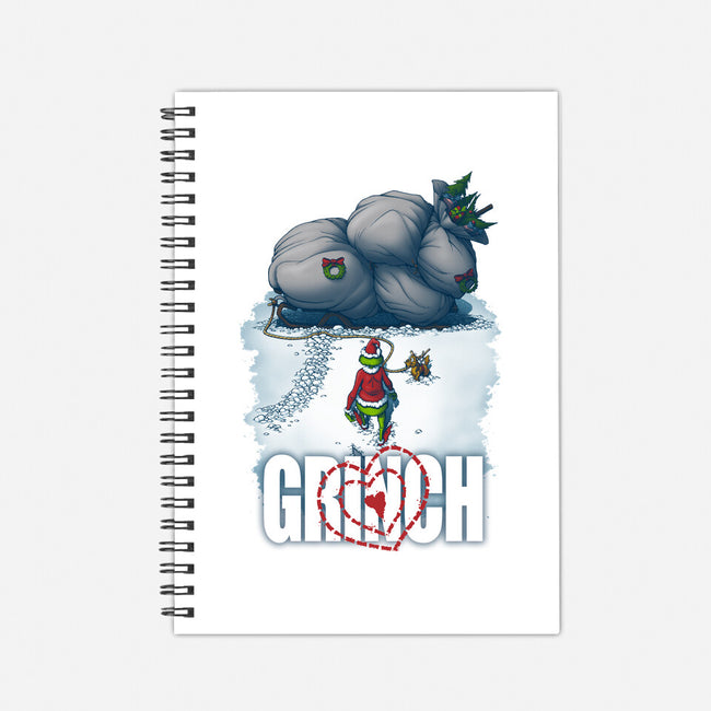 Mean One-none dot grid notebook-Six Eyed Monster