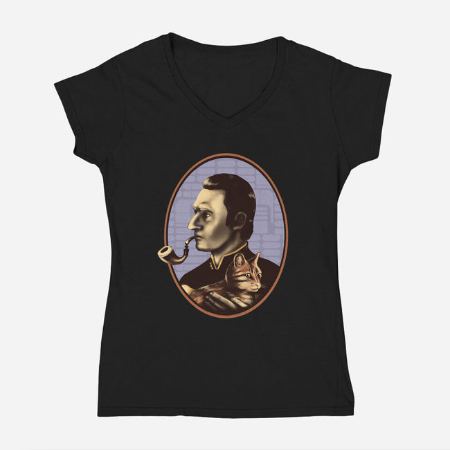Measure of a Man-womens v-neck tee-Fishmas