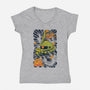 Mecha Suit Ink-womens v-neck tee-Snapnfit