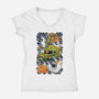 Mecha Suit Ink-womens v-neck tee-Snapnfit