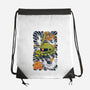 Mecha Suit Ink-none drawstring bag-Snapnfit