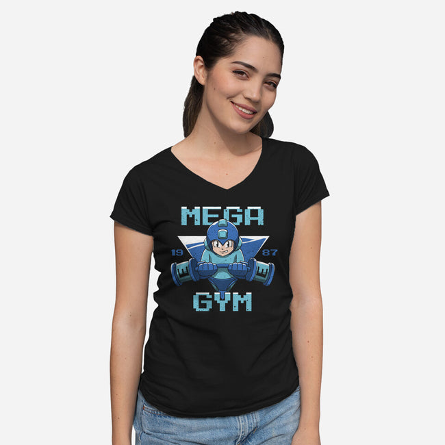Mega Gym-womens v-neck tee-vp021