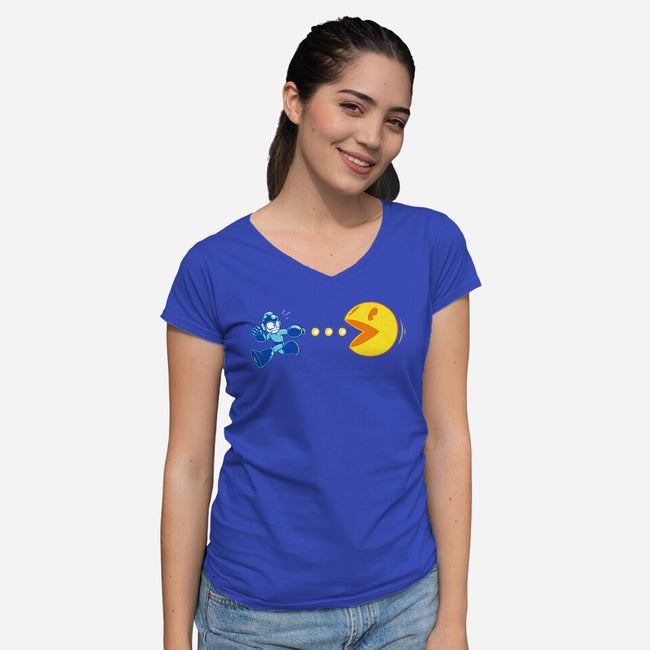 Mega Munch-womens v-neck tee-harebrained