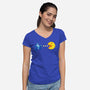 Mega Munch-womens v-neck tee-harebrained