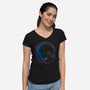 Mega Noir-womens v-neck tee-vp021