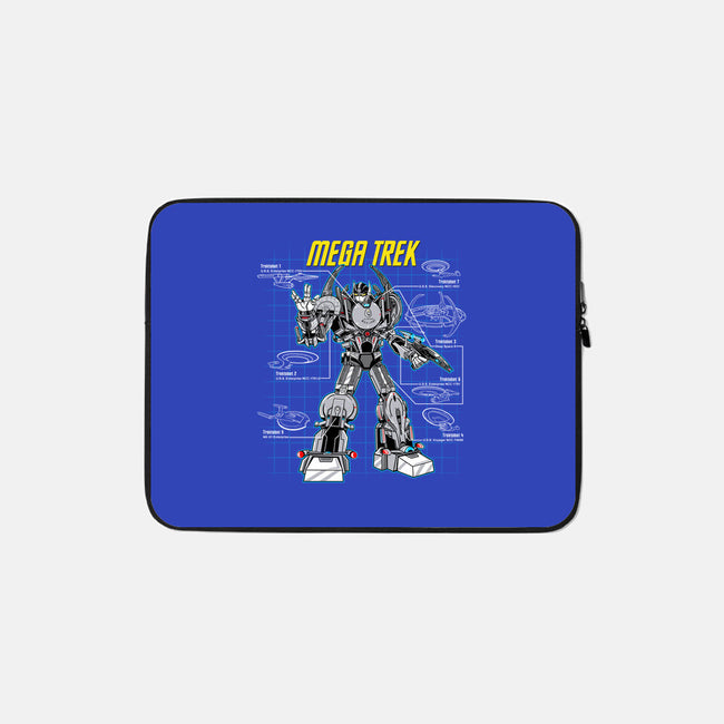 Mega Trek-none zippered laptop sleeve-Robreepart