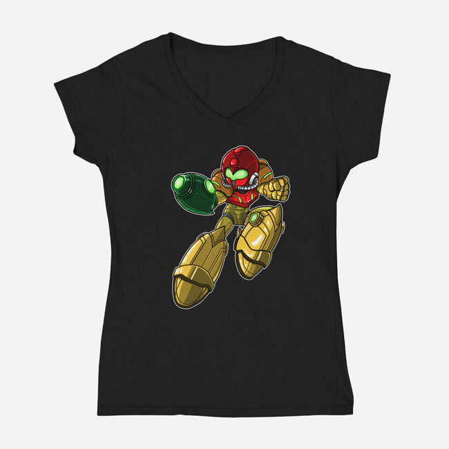 Mega-Aran-womens v-neck tee-SarahCave