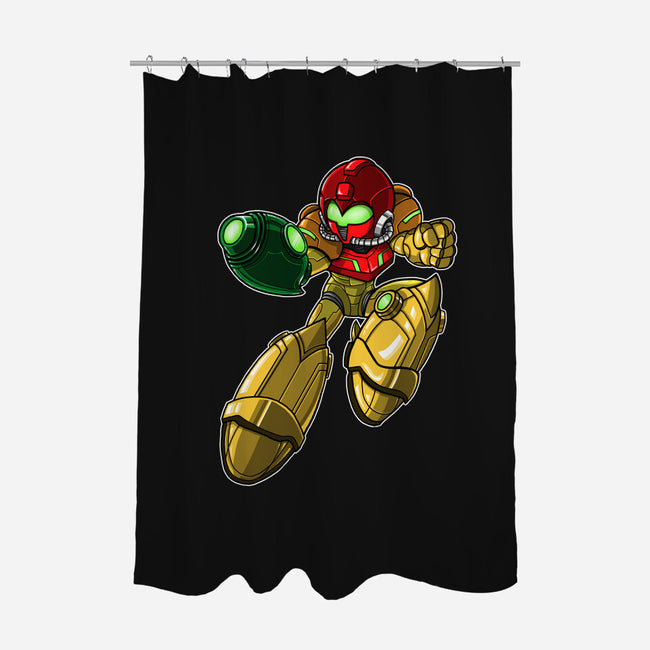 Mega-Aran-none polyester shower curtain-SarahCave