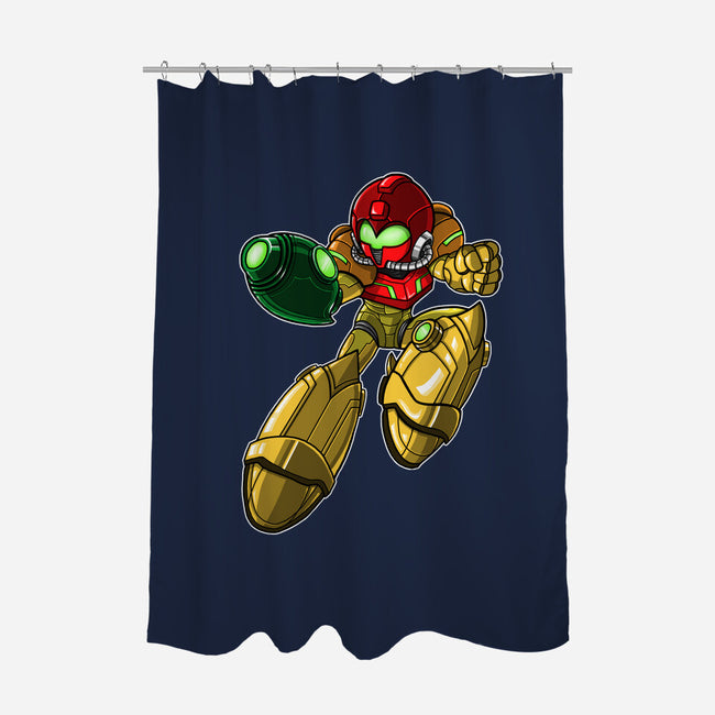 Mega-Aran-none polyester shower curtain-SarahCave
