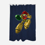 Mega-Aran-none polyester shower curtain-SarahCave