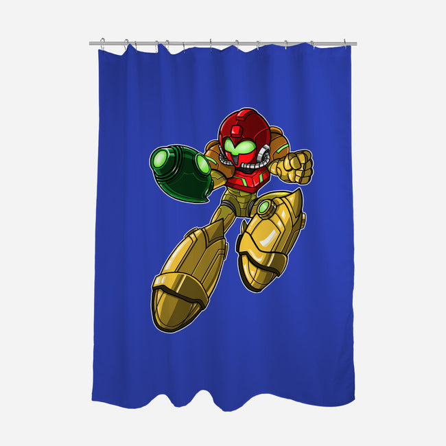 Mega-Aran-none polyester shower curtain-SarahCave