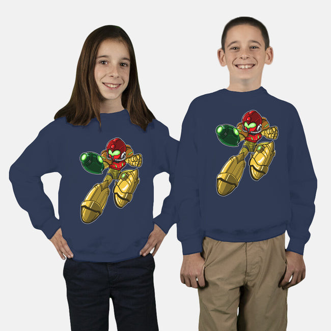 Mega-Aran-youth crew neck sweatshirt-SarahCave