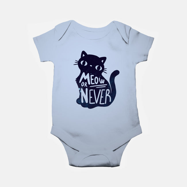 Meow or Never-baby basic onesie-NemiMakeit